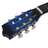 Guitarra acústica cutaway com 6 cordas 38" azul sombreado