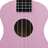 Conjunto ukulele soprano infantil com saco 23" rosa
