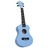 Conjunto ukulele soprano infantil com saco 23" azul-bebé