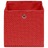 Caixas de arrumação 10 pcs 32x32x32 cm tecido vermelho
