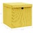 Caixas de arrumação com tampas 4 pcs 32x32x32 cm tecido amarelo