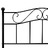 Estrutura de cama em metal preto 160x200 cm