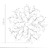 Candeeiro teto braços folhas de cristal acrílico 5 E14 branco