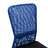 Cadeira de Escritório 44x52x100 cm Tecido de Malha Preto e Azul