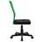 Cadeira de escritório 44x52x100cm tecido de malha preto e verde