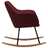 Cadeira de baloiço tecido vermelho tinto