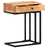 Mesa de apoio formato em U 45x30x61 cm madeira de acácia maciça