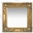 Espelho de parede estilo barroco 40x40 cm dourado