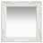 Espelho de Parede Estilo Barroco 50x50 cm Branco