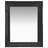 Espelho de Parede Estilo Barroco 50x60 cm Preto