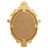 Espelho de Parede Estilo Castelo 56x76 cm Dourado