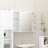 Armário Casa Banho C/ Espelho 80x20,5x64cm Contraplacado Branco