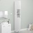 Armário casa banho 32x25,5x190cm contraplacado branco brilhante