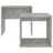 Conjunto mesas de centro 48x30x45cm contraplacado cinza cimento