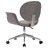 Cadeira de escritório giratória tecido cinzento