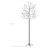 Árvore de Natal 220 LED flor cerejeira luz branco quente 220 cm