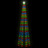 árvore de Natal em Cone C/ 136 Luzes LED Multicor 70x240cm