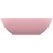 Lavatório luxuoso formato oval 40x33 cm cerâmica rosa mate