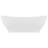 Lavatório luxuoso oval 58,5x39 cm cerâmica branco mate
