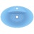 Lavatório luxuoso oval 58,5x39 cm cerâmica azul-claro mate