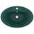 Lavatório luxuoso oval 58,5x39 cm cerâmica verde-escuro mate