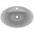 Lavatório luxuoso oval 58,5x39 cm cerâmica cinza-claro mate