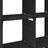 Unidade de prateleiras 4 cubos 69x30x72,5 cm tecido preto