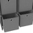 Unidade prateleiras 4 cubos c/ caixas 69x30x72,5cm tecido cinza