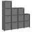 Unid. prateleiras 12 cubos c/ caixas 103x30x141 cm tecido cinza