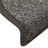Tapete/carpete para degraus 15 pcs 56x17x3 cm cinza-escuro