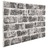 Painéis de parede 3D design tijolos cinzento-escuro 11 pcs EPS