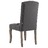 Cadeiras de jantar 2 pcs tecido aspeto linho cinzento