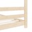 Estrutura de cama infantil 70x140 cm madeira de pinho maciça