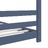 Estrutura de cama para crianças 70x140 cm pinho maciço cinzento