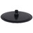 Cabeça de chuveiro redonda 20 cm aço inoxidável preto