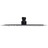 Cabeça de chuveiro redonda 25 cm aço inoxidável preto