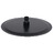 Cabeça de chuveiro redonda 25 cm aço inoxidável preto