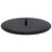 Cabeça de chuveiro redonda 50 cm aço inoxidável preto