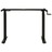 Estrutura mesa ajustável em altura com manivela preto
