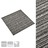 Ladrilhos carpete p/ pisos 20 pcs 5 m² 50x50cm riscas antracite