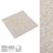 Ladrilhos Carpete para Pisos 20 pcs 5 M² 50x50 cm Bege-claro