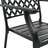 Cadeiras de jardim design rede 4 pcs aço preto