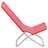 Cadeiras de Praia Dobráveis 2 pcs Tecido Vermelho
