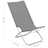 Cadeiras de Praia Dobráveis 2 pcs Tecido Cinzento