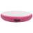 Tapete de ginástica insuflável com bomba 100x100x20 cm PVC rosa