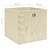 Caixas arrumação 4 pcs tecido-não-tecido 28x28x28 cm cor creme