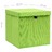 Caixas de arrumação com tampas 10 pcs 28x28x28 cm verde