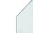 Placa de Vidro para Lareira Hexagonal 120x50 cm