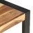 Mesa centro 110x60x40 cm madeira maciça c/ acabamento sheesham