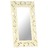 Espelho Esculpido à Mão 80x50 cm Mangueira Maciça Branco